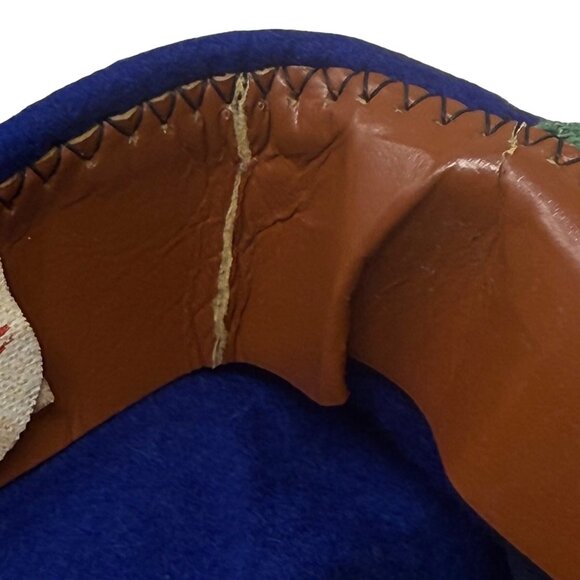 Harvard Wool Cobalt Blue Fitted Baseball Cap Hat Sz Large Vtg + Extra Hat - READ - Picture 9 of 16